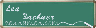 Lea Wachner Visitenkarte